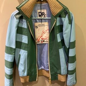 Dr.romanelli leather re worked leather jacket